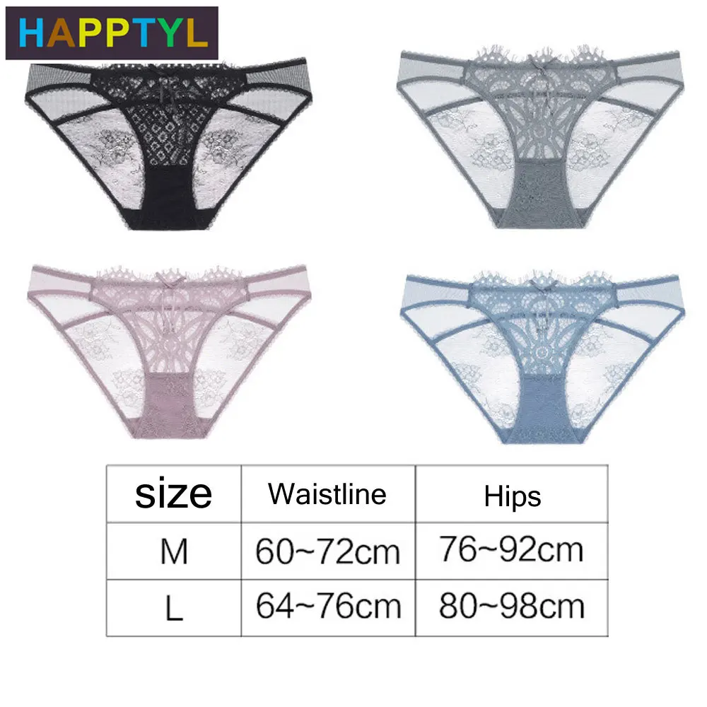 HAPPTYL 1 шт хлопок промежность женские стринги нижнее белье кружева отделка мягкие