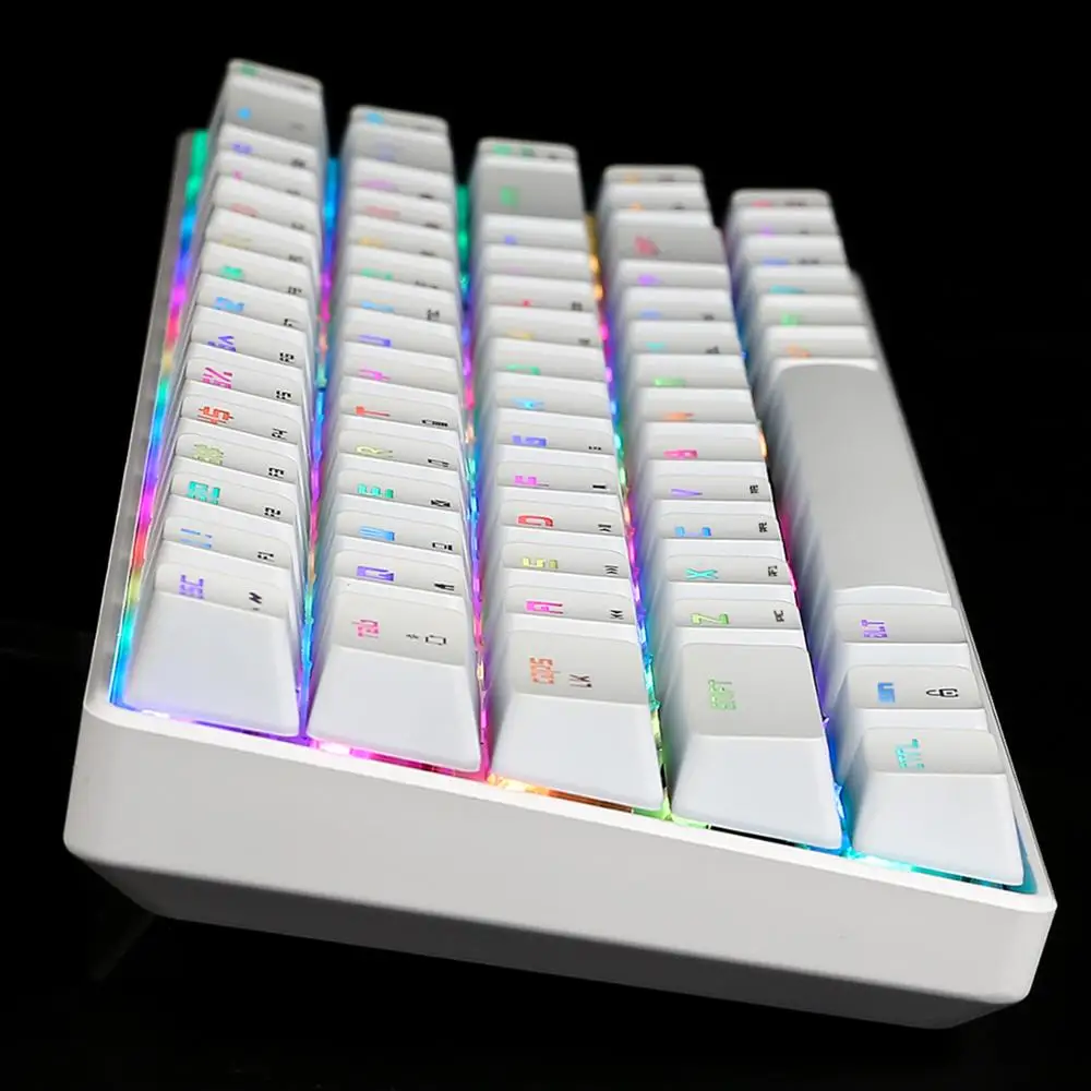 Механическая игровая клавиатура Magic Refiner MK14 RGB с 68 клавишами синий красный