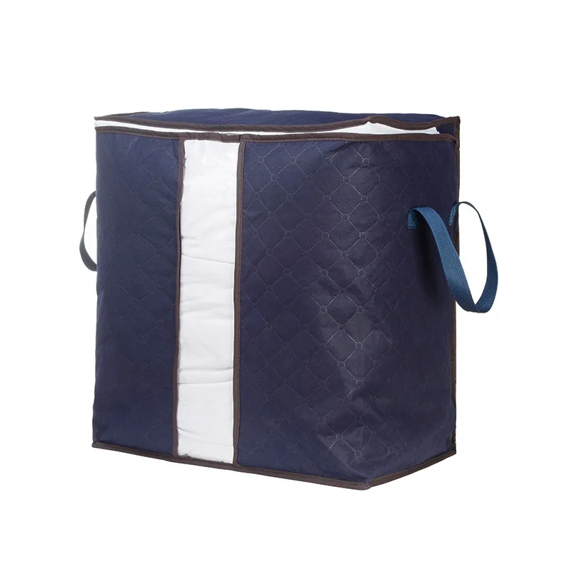 Сумка для хранения большая емкость усиленная ручка ткань одежды одеяла