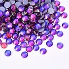 SS6-SS30 стеклянные стразы кристалл фиолетовый бархат горячей фиксации Стразы УТЮГ НА камни прозрачные стразы для свадебного платья A43