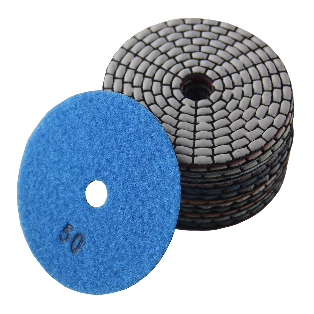 

4 Inch 100MM Diamond Polishing Pad Dry Polishing Wheel For Granite Stone Marlbe Sanding Disk Abrasives Tool