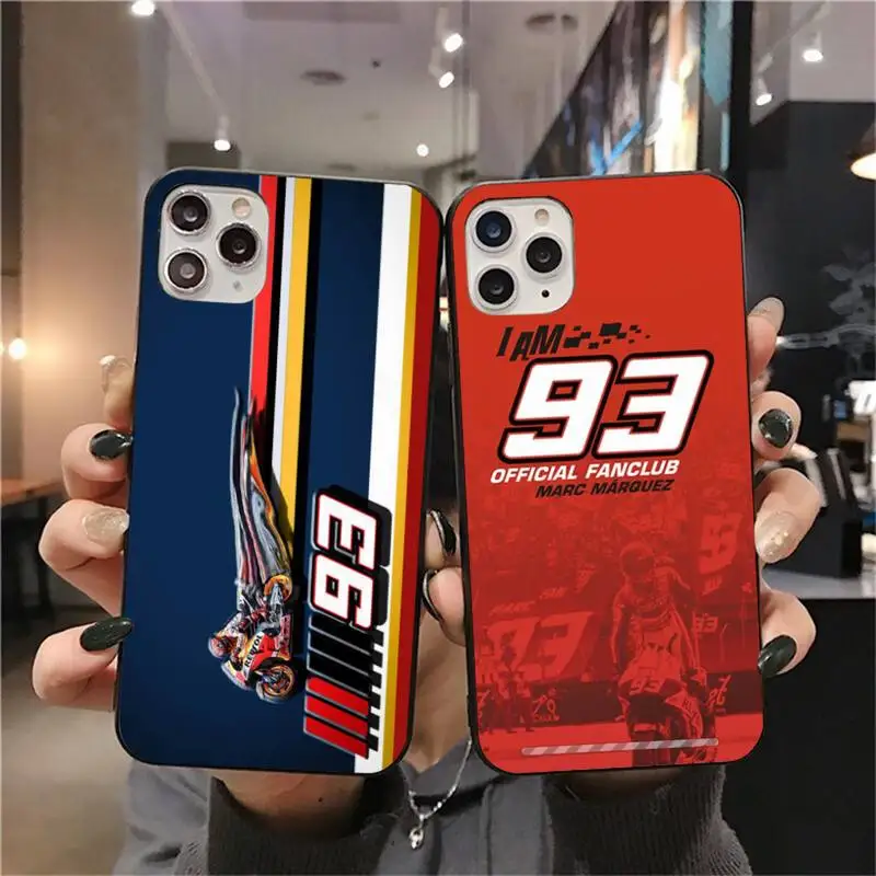NBDRUICAI Марк маркер Moto Gp 93 шикарный милый чехол для телефона iPhone 11 pro XS MAX 8 7 6 6S Plus X 5S SE
