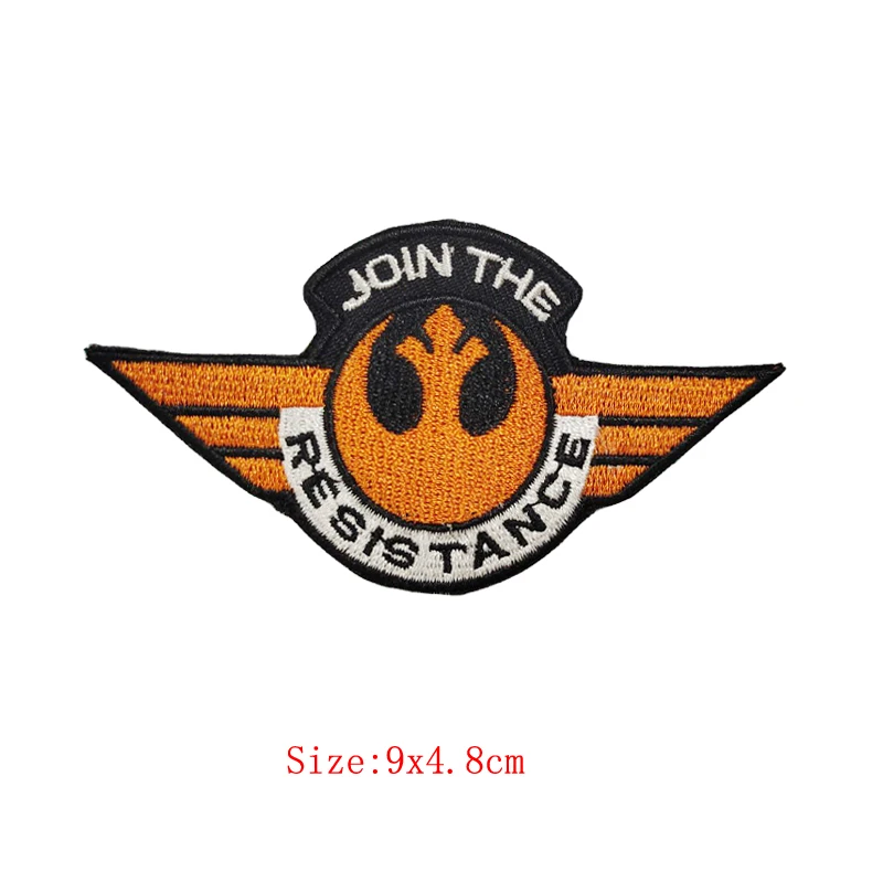 10 шт. джинсовая нашивка присоединяйтесь к сопротивлению вышитая термоклейкая