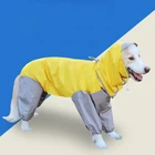 Мода Большая собачья плащ одежда в стиле милитари Водонепроницаемый дождь комбинезон для больших для средних и мелких собак, подходит для породы золотистый ретривер со вставкой на открытом воздухе верхняя одежда для питомца