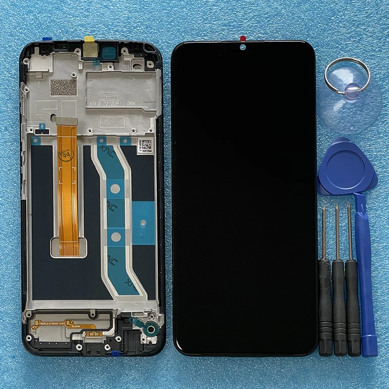 6 5tested for oppo realme c11 rmx2185 lcd display screentouch panel digitizer frame for oppo realme c15 rmx2180 c12 rmx2189 free global shipping