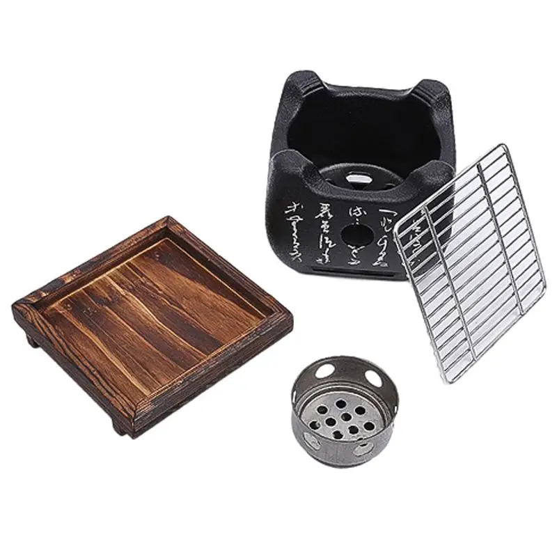 Портативный японский гриль барбекю угольные Грили из алюминиевого сплава для