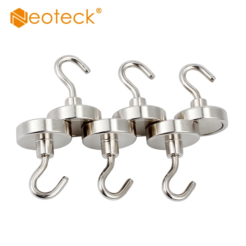 Neoteck 6 шт. N52 неодимовый магнит магнитный подвесной держатель крючков самый сильный редкоземельный N52 магнитный держатель крючков