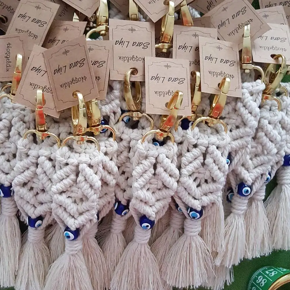 Miwens INS модные плетеные брелки для ключей ручной работы с кисточками женщин