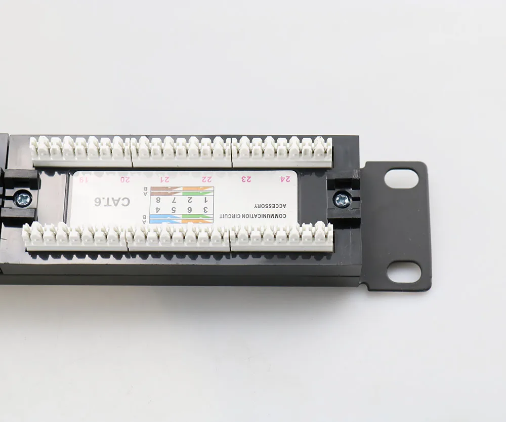 Патч-панель Keystone UTP 12 / 24 /48 портов s CAT6 19-дюймовая 1U/2U Cat6 кабельный каркас лицевая