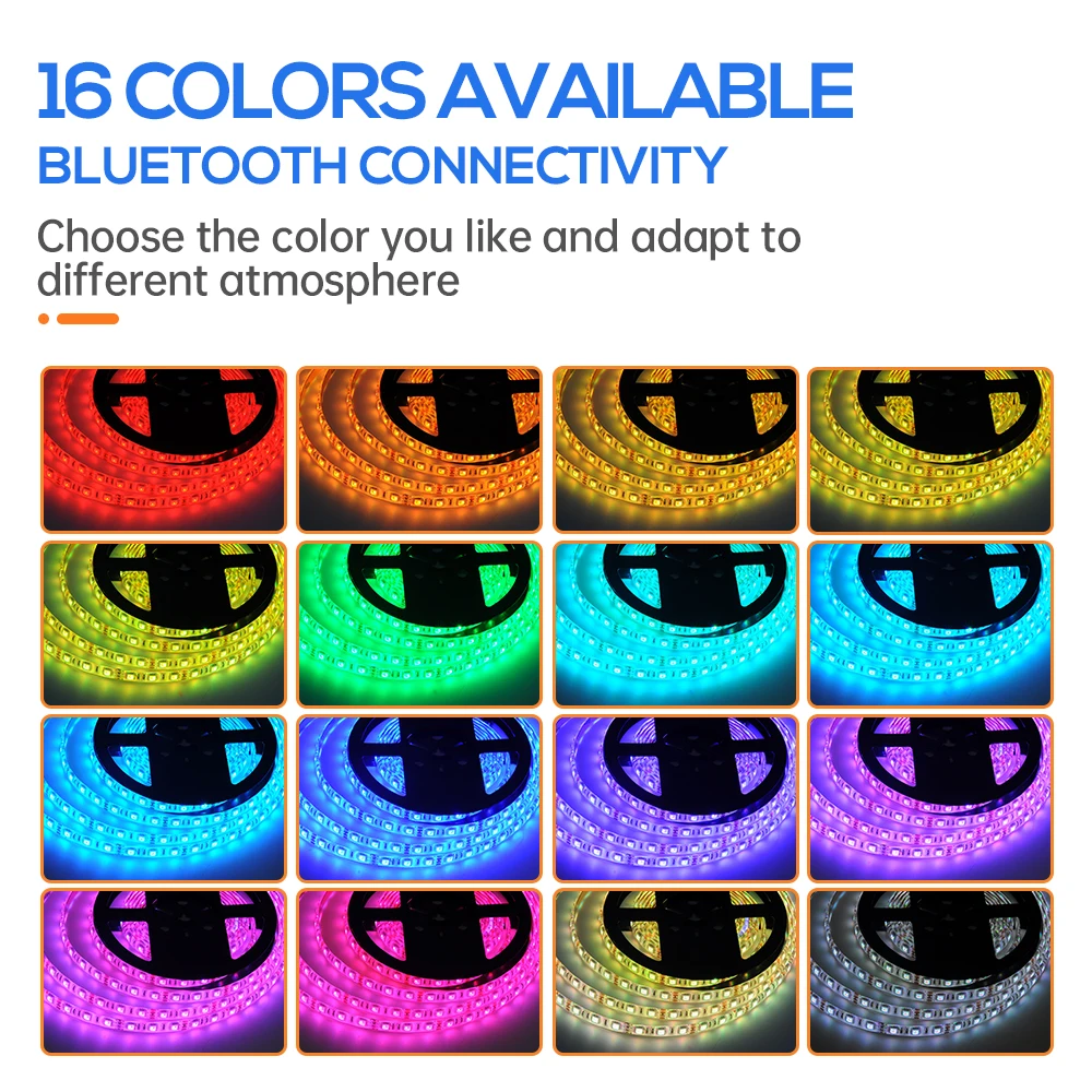 (RGB)     Bluetooth     5  AV100-240V 5050