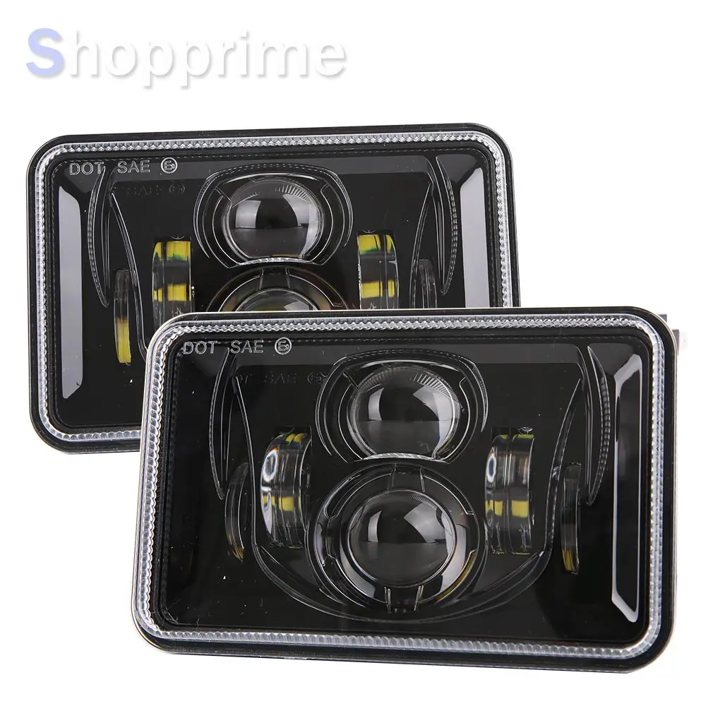 4x6 дюймов прямоугольный прожектор Светодиодные фары Запечатанные для Peterbilt Kenworth