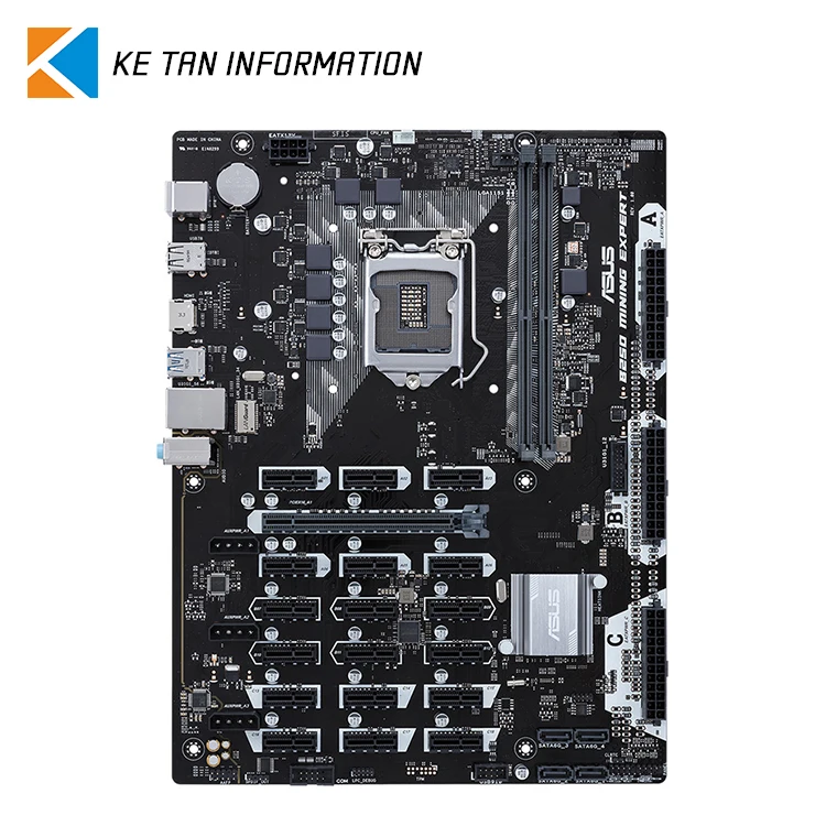 

New Arrival ASUS B250 MINING EXPERT LGA1151 DDR4 B250 ATX Motherboard for Cryptocurrency Mining with 19 PCIe Slots and USB