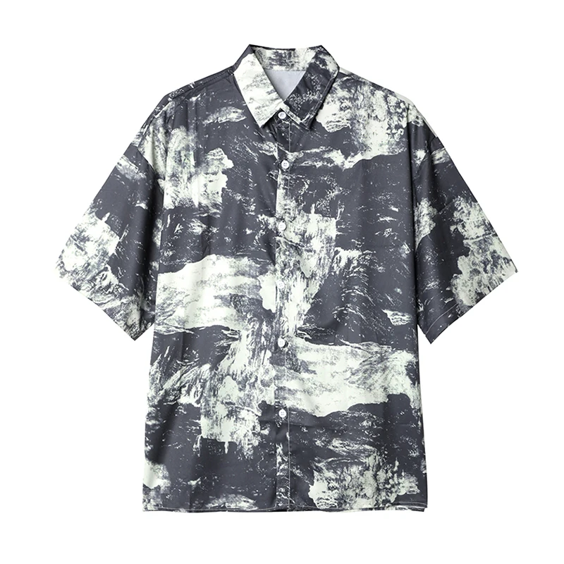 Женская рубашка с коротким рукавом летняя модная Новая повседневная блузка