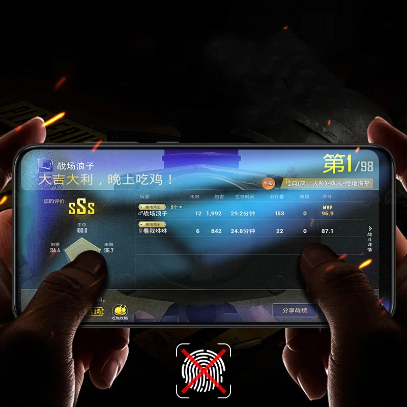 Матовое закаленное стекло против отпечатков пальцев для Huawei Honor 10 8X матовая