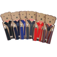 cute children striped design suspenders baby boys suspenders clip on y back braces elastic kids suspenders gift