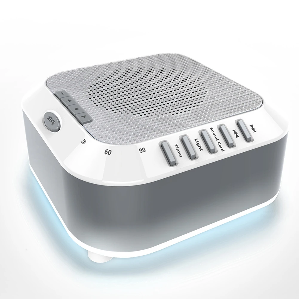 

Rain Nightlight Natural For Kids Relaxation Sleep Sound Machine Travel Soothing USB Rechargeable Ocean Lullaby Baby White Noise