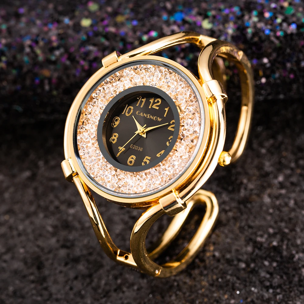 

Reloj de pulsera de acero para mujer, cronografo de cuarzo, oro rosa, 2021