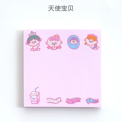 80 Sheets Kawaii Cloud Smile Face Series Memo Pad Paper Sticky Notes Cute Notepad Korean Stationery School Supply Kids Gift - Цвет: D