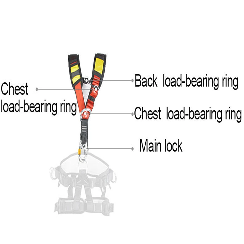 Универсальный наплечный ремень для скалолазания с карабином сидения шлейки