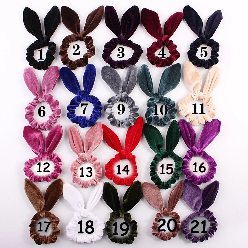 Женская бархатная резинка для волос 22 цвета| |