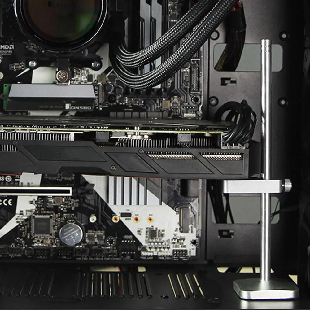 

Graphics Card Holder Stand GPU Brace Support Desktop Aluminum Card Bracket Holder PC Video Alloy Cooling Case Water Kit I1N9