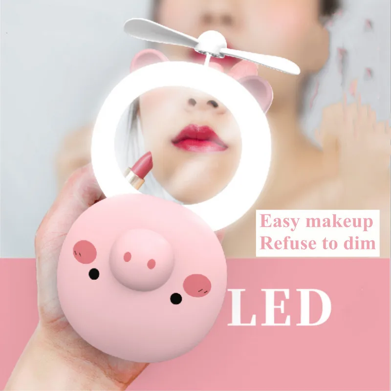 Новый 2 в 1 мультяшный свинья светодиодный светильник USB зарядка мини ручной