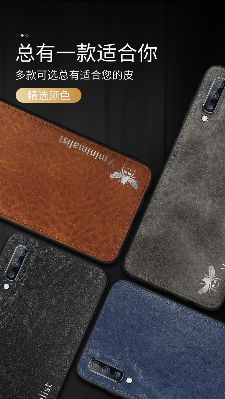 Чехол для samsung Galaxy A70 A60 A50 A30 A20 A10 роскошный винтажный кожаный магнитный автомобильный чехол для samsung M10