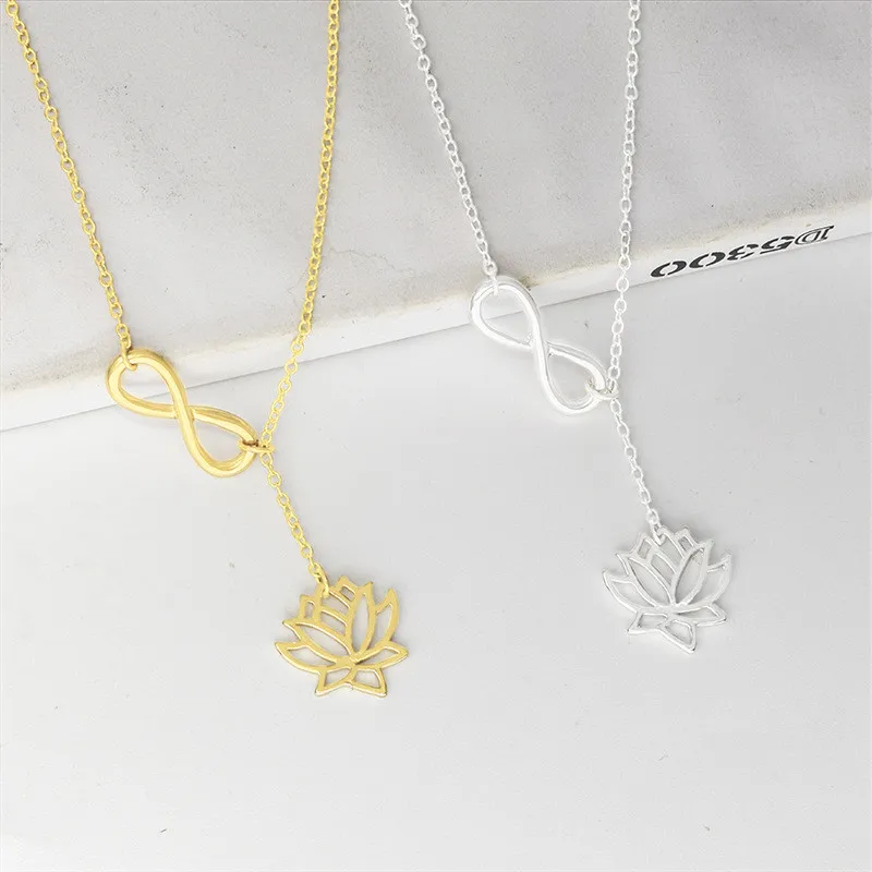 Ожерелье в виде лотоса для женщин модное Ювелирное Украшение европейском и