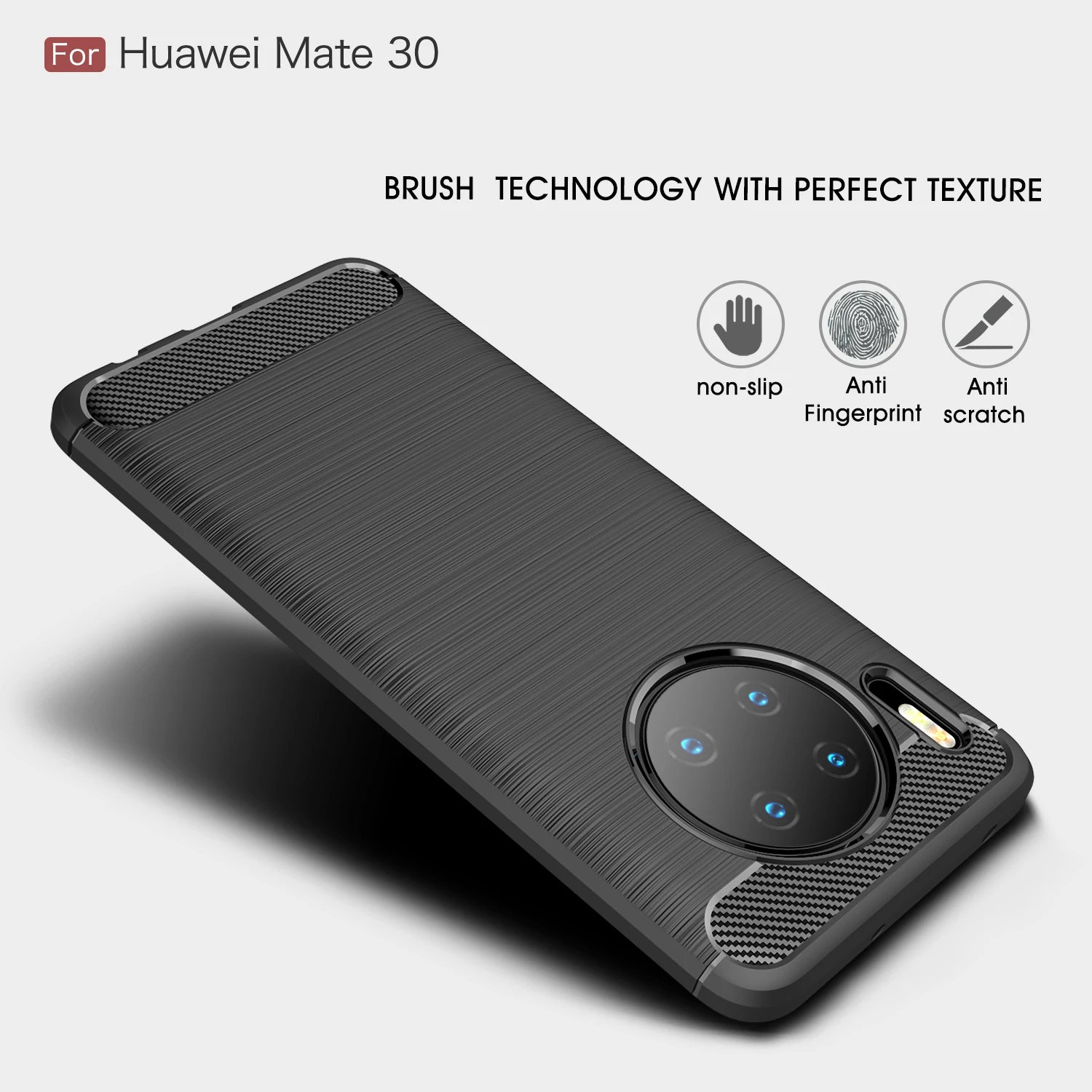 

Fashion Shockproof Carbon Fiber Phone Case For Huawei Mate 40 30 20 Y7A Y8P Y7P Y9S Y6S Pro Lite 2020 Silicone Protection Cover
