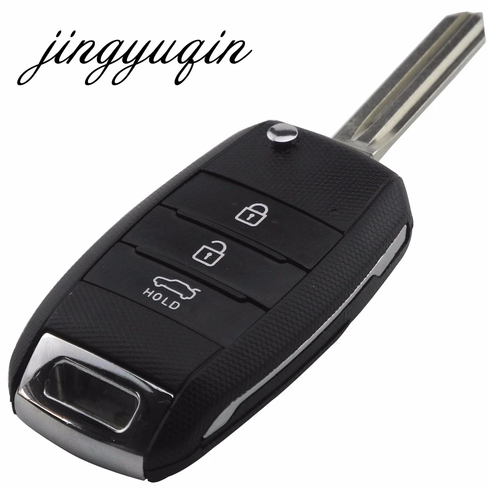 Jingyuqin откидной складной чехол для ключей с правым лезвием для KIA K2 K3 K5 Carens Cerato Forte
