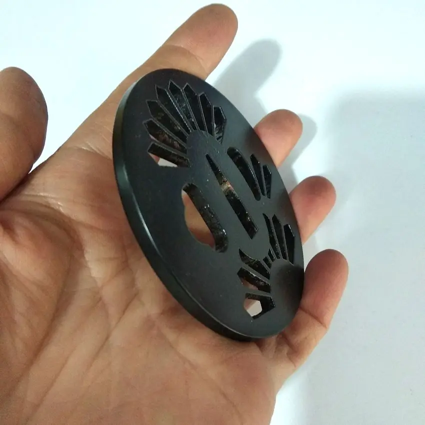 Кованая круглая часть меча Tsuba черные Фитинги Аксессуары для лезвия нож-край JP