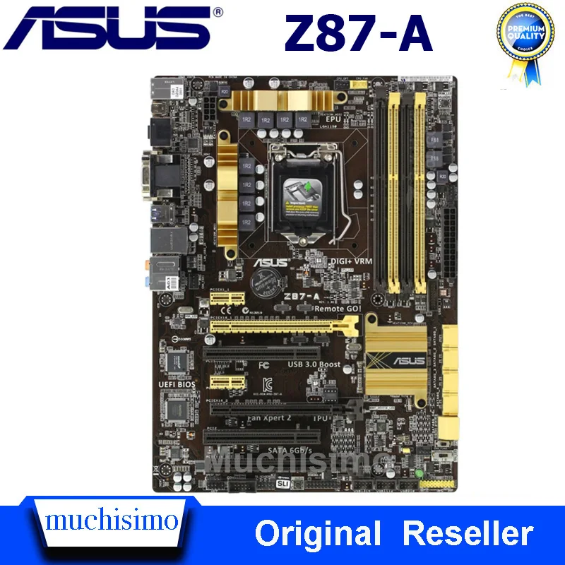 Asus Z87 A Intel материнская плата LGA 1150 DDR3 32 Гб PCI E 3 0 Настольный Процессор Core i7 i5 i3 SATA III