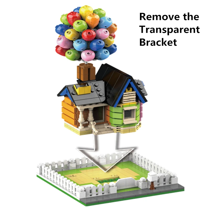 

Movie Series 7025 Balloons House Assembly Model Building Blocks Bricks Sets Toys Kits For Children Birthday Gifts