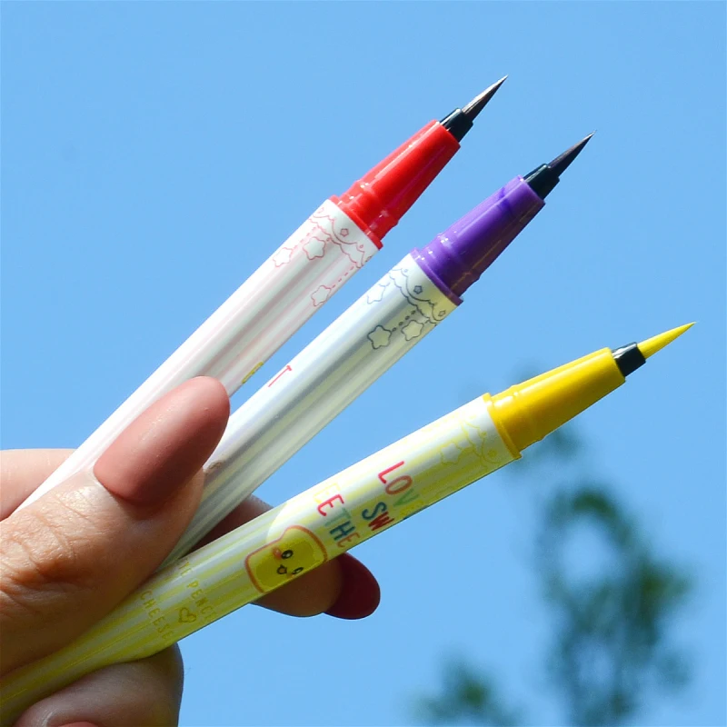 Жидкая подводка для глаз 8 цветов гладкая водостойкая устойчивая к поту