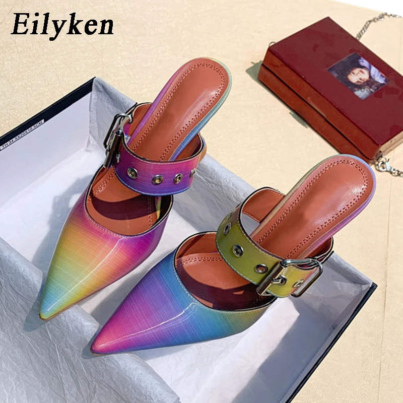 Женские свадебные туфли Eilyken вечерние туфли-лодочки на необычном каблуке с