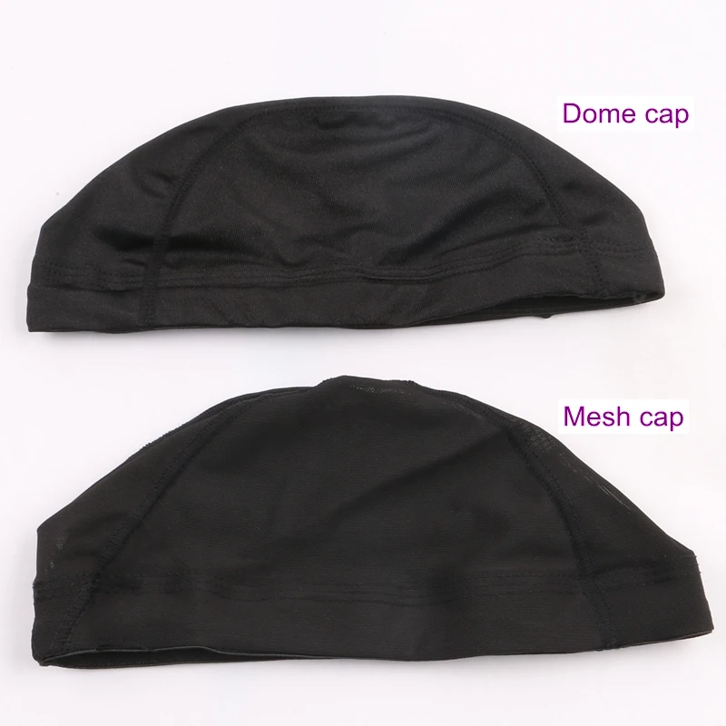 Free Shipping 10pcs/lot Black Glueless Hair net dome mesh wig cap for making wigs Spandex Net Elastic Dome | Шиньоны и парики