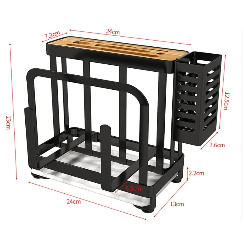 304 нержавеющая сталь многофункциональные кухонные стеллажи ножи разделочная