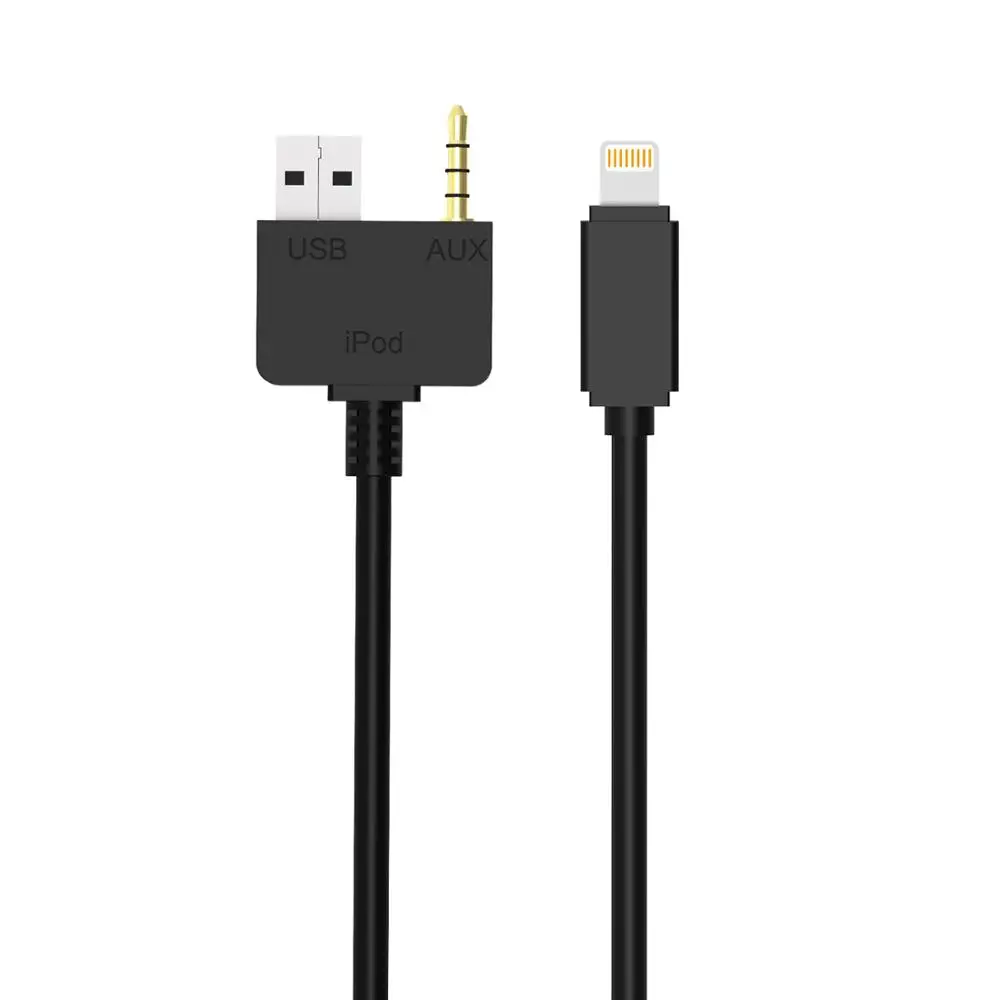 AUX USB кабель с разъемом 3 5 мм для подсветки музыки зарядный адаптер автомобильной