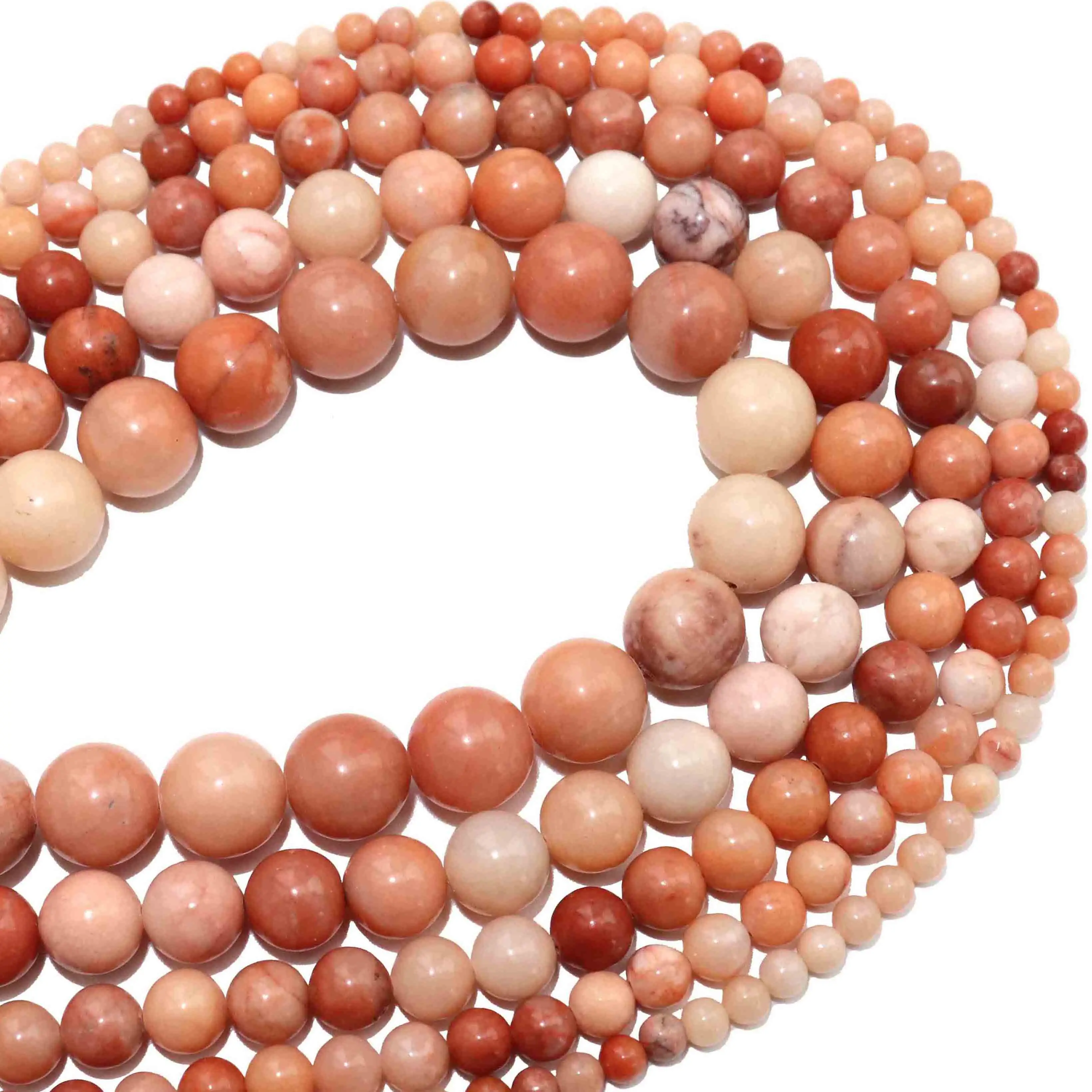 

Натуральный камень, Темно-Розовый Авантюрин, круглые бусины-разделители, 4, 6, 8, 10, 12 мм, выберите размер, Аксессуары для женских браслетов