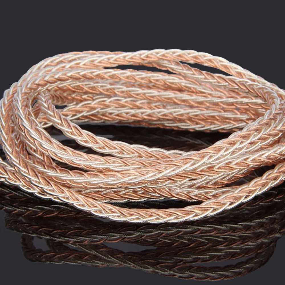 Посеребренный Hi Fi USB кабель 8xTwist 7N OCC зеркальный цифро аналоговый преобразователь