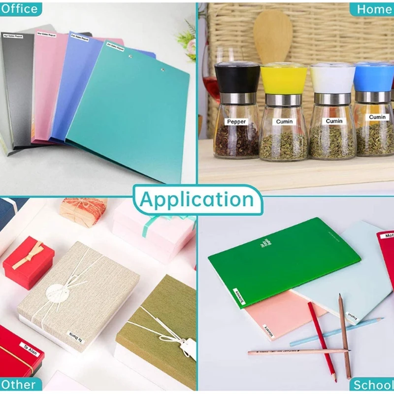 

CIDY 5Pcs 45013 Label Tape Paper Ribbon Compatible for Dymo D1 Labelmanager 12mm Black on White for DYMO LM160 LM280 PNP