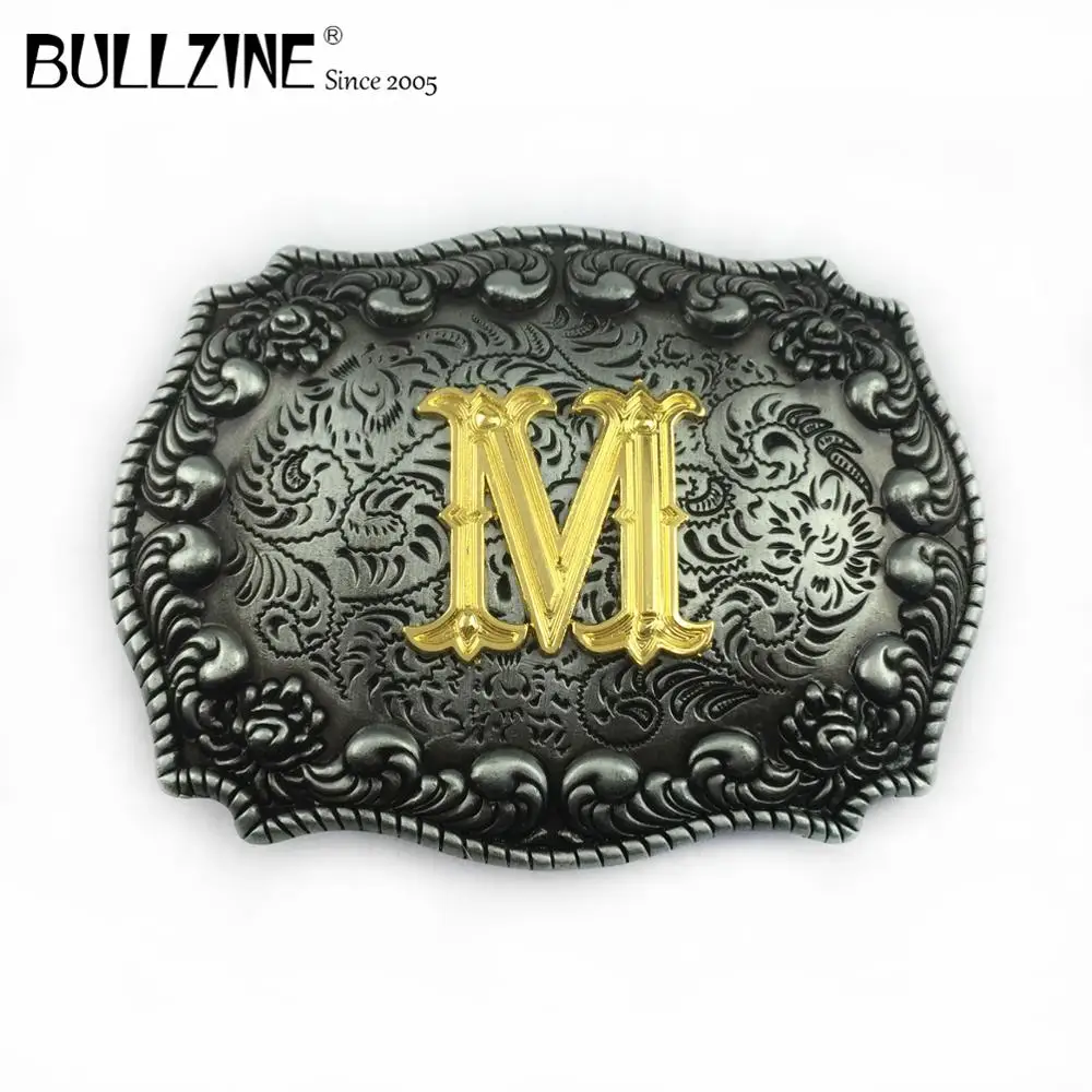В Bullzine с буквой М и пряжка на ремешке магическое Оловянное ожерелье золотистой