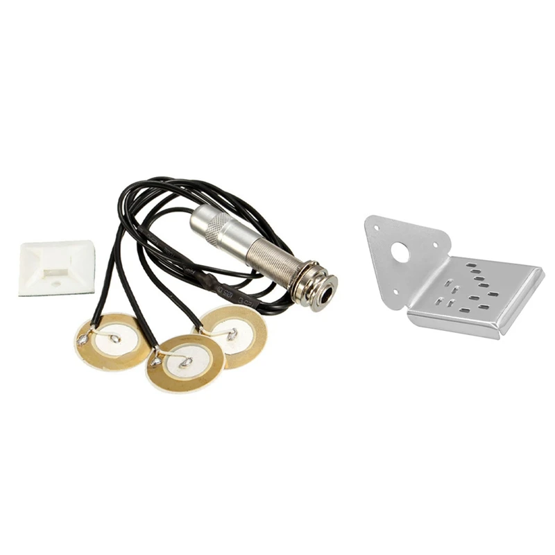 Пьезо контакт 3 преобразователя пикапы часть для гитары укулеле мандолина с