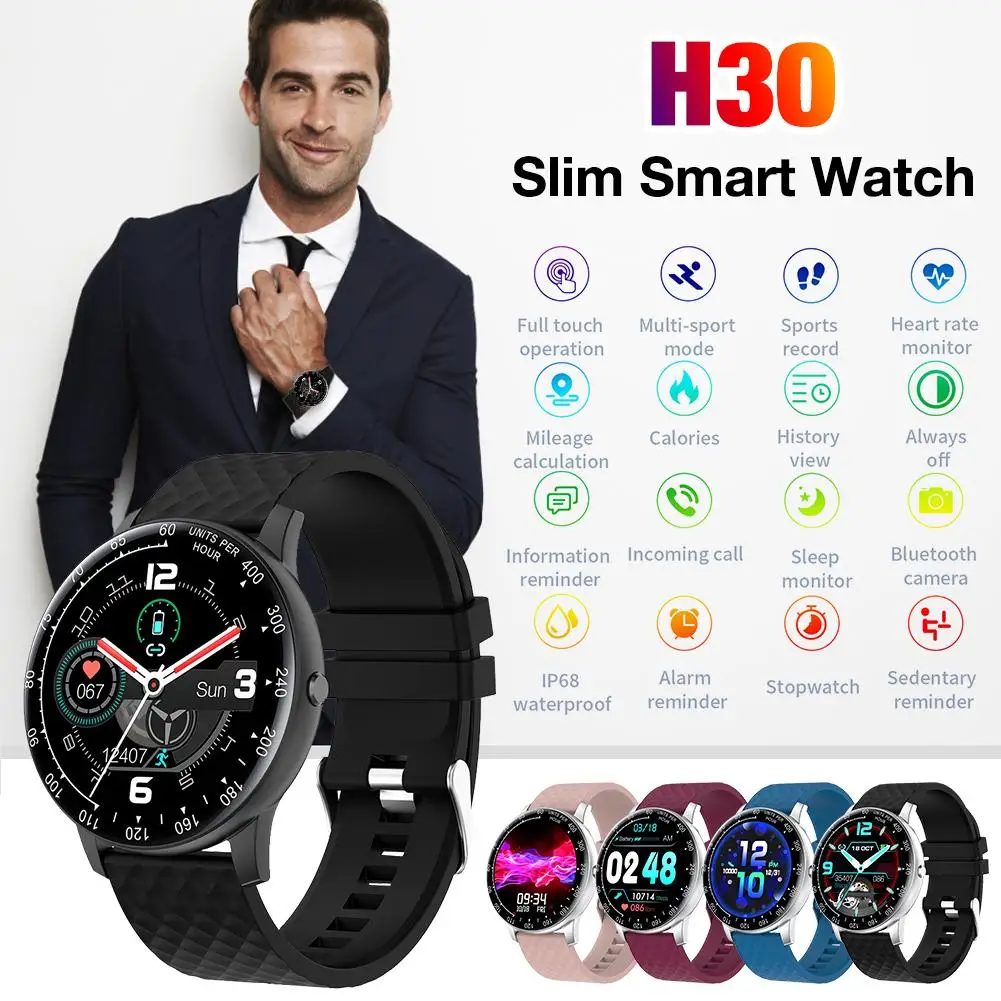 

2020 New Smart Watch Full Touch IP68 Waterproof Smart Watches Sport Bracelet Professional Health Monitoring Wristband Smartwatch