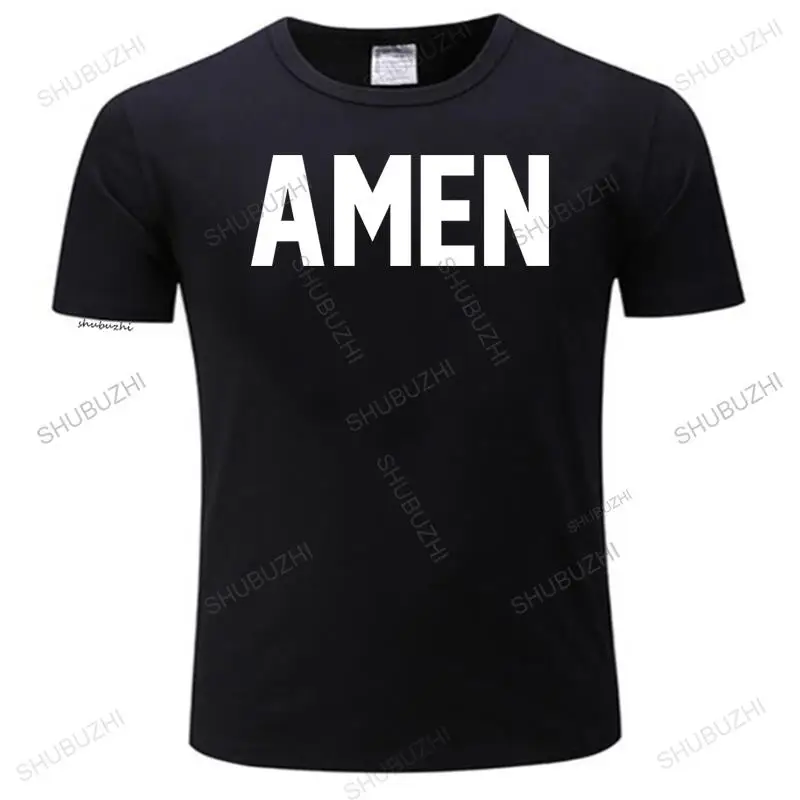 

Christian AMEN T Shirt For Man Woman Summer Cotton Short Sleeve Jesus fashion T-Shirt Geek Blusas Camisetas Camisa Masculina