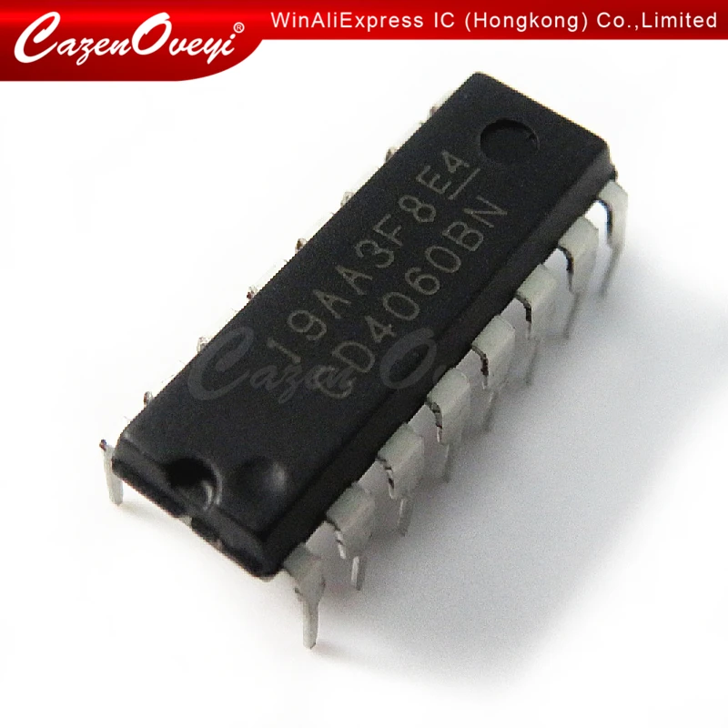 10 шт./лот CD4060BE CD4060 4060 Ripple Carry бинарный счетчик IC DIP-16 pin в наличии с низкой мощностью