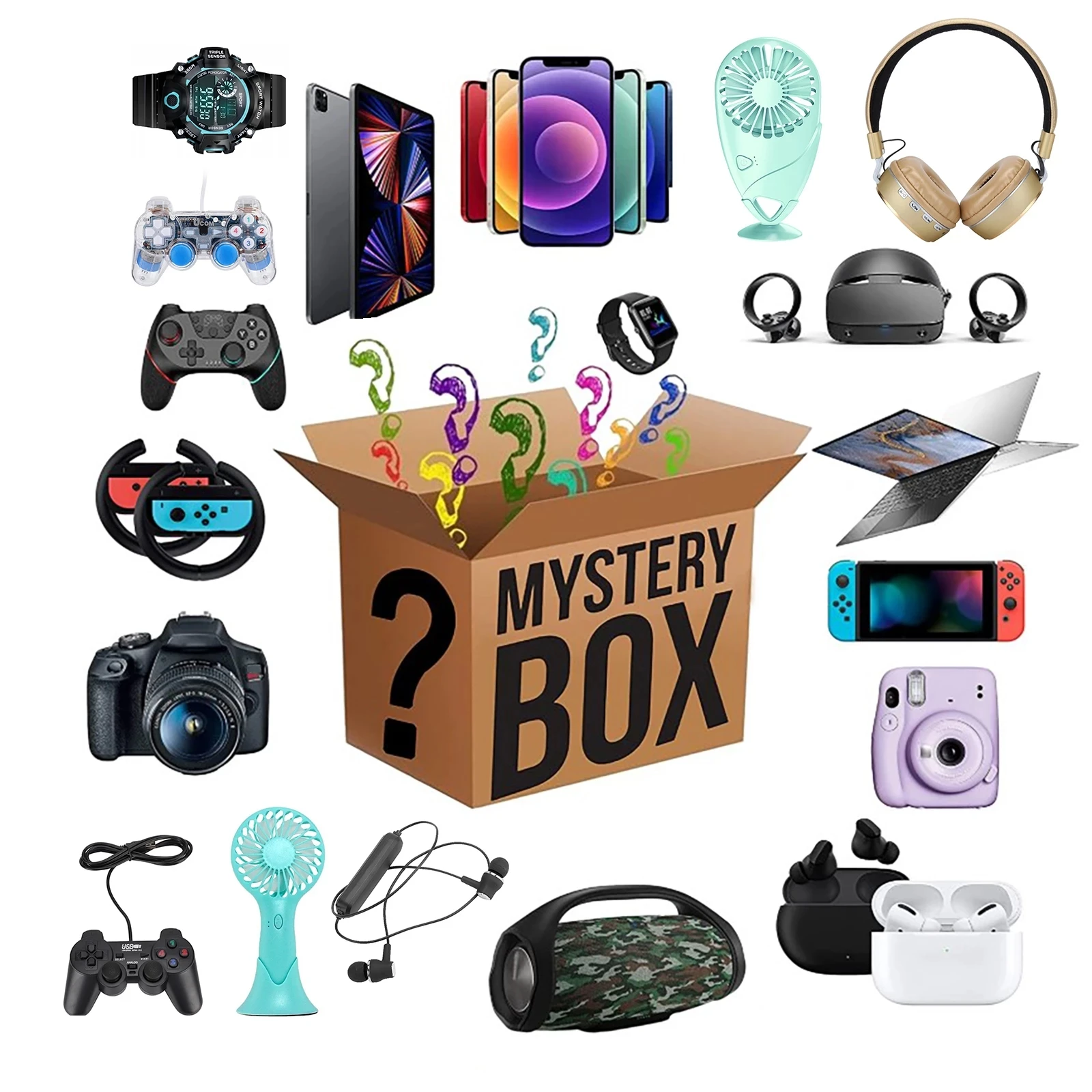 

Most Popular New Lucky Mystery Box 100% Surprise High-quality Gift More Random Home Item Electronic Products Waiting for You!!!