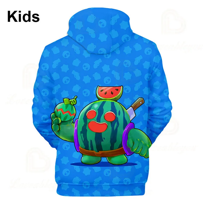 

Sandy Barley and Star,Cute Crow Shoot Shoot Game 3D Hoodies Men Clothing Harajuku Sweatshirt Kids Leon Child Tops Boys Girls