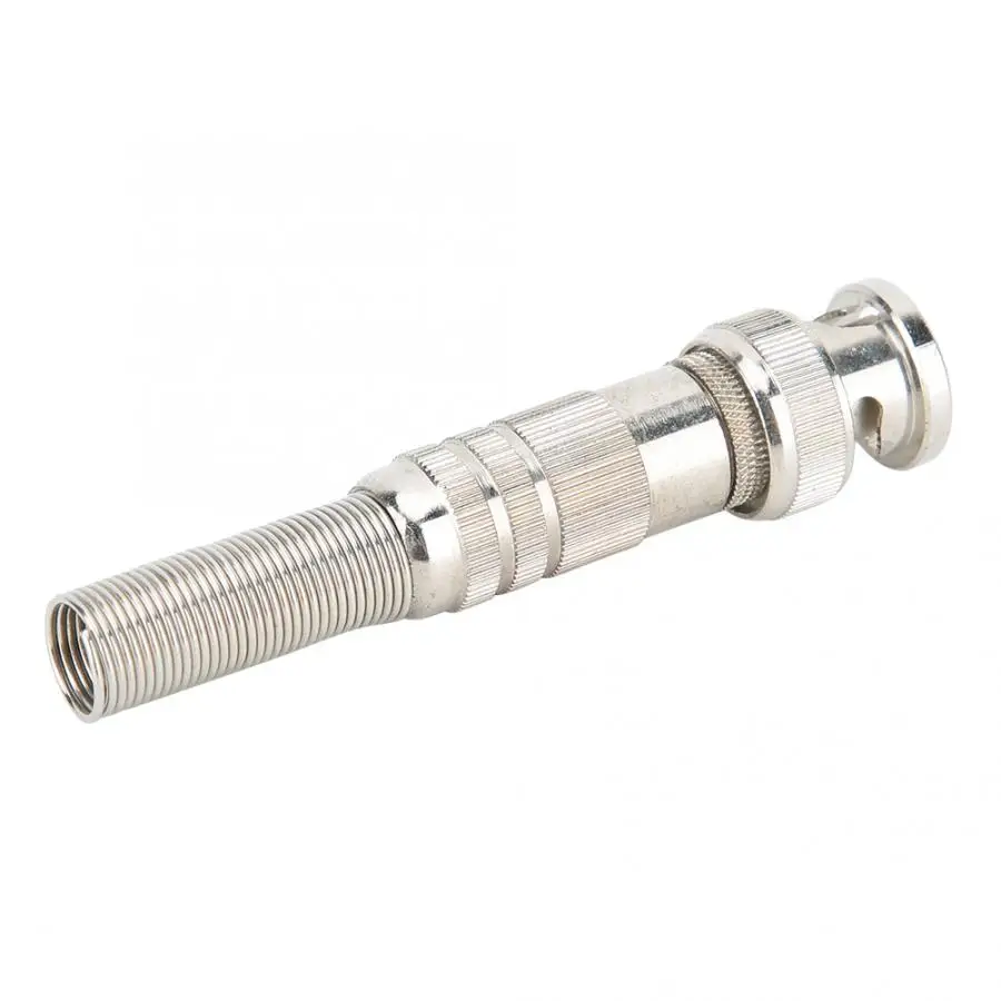 Высокое качество 5 шт. никелированная латунь BNC штекер до 7 Весна RF коаксиальный