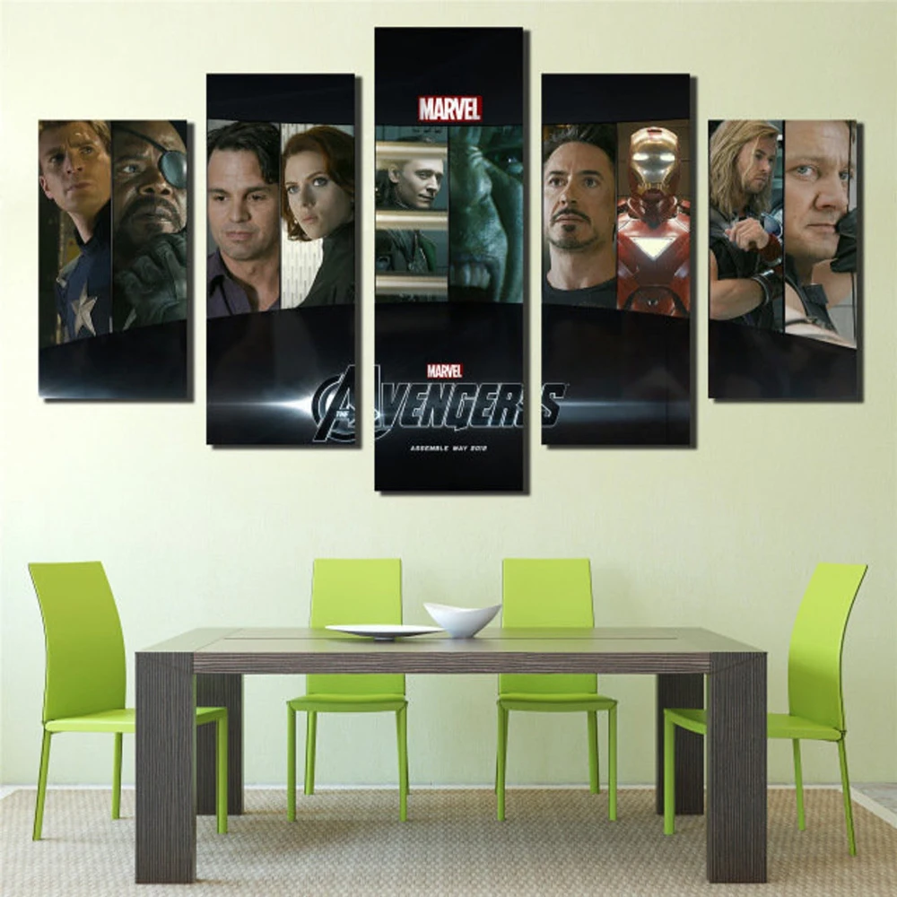 Большой Настенный художественный постер Декор супергерой Капитан Америка